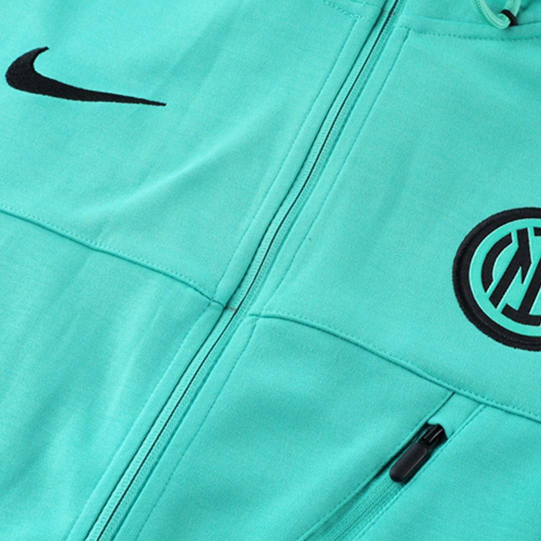 Inter Milan Hoodie Training Kit (Jacket+Pants) Green 2022/23