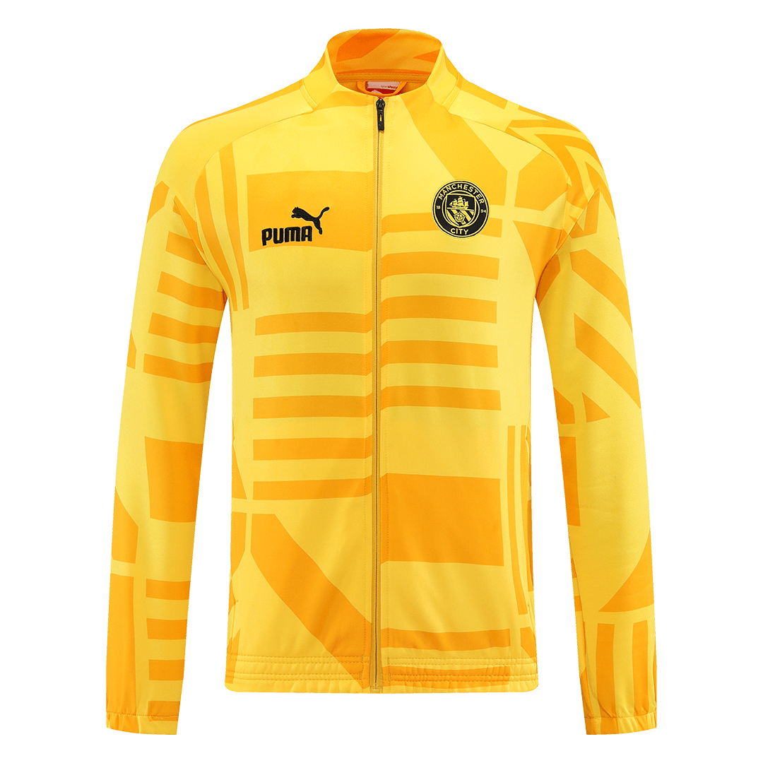 Manchester City Training Jacket Yellow Replica 2022/23