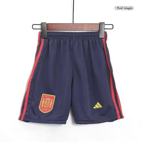 Spain Kids Jersey Home Kit (Jersey+Short) World Cup 2022