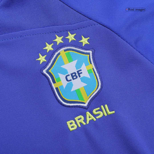 Brazil Kids Soccer Jersey Away Kit(Jersey+Shorts) Replica World Cup 2022