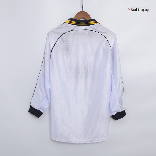 Real Madrid Retro Soccer Jersey Long Sleeve 1999/00