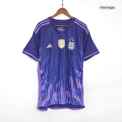 Argentina 3 Stars Jersey Away Player Version World Cup 2022