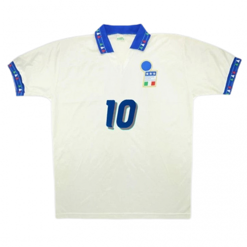 Italy R.Baggio #10 Retro Jersey Away Replica World Cup 1994