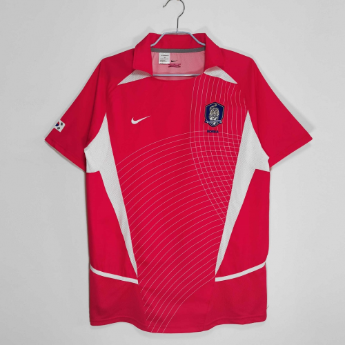 2002 South Korea Away White Retro Soccer Jersey