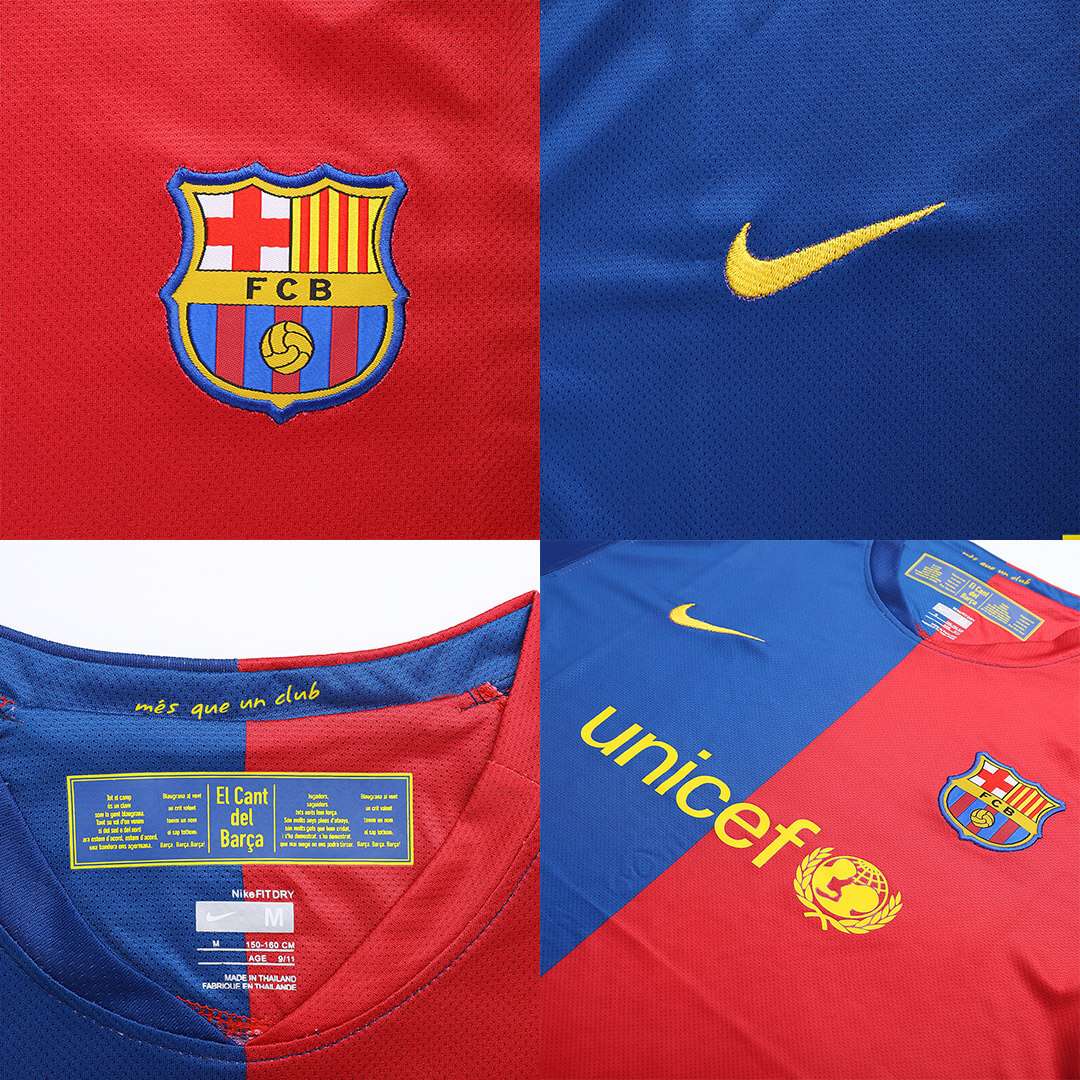 Barcelona Messi #10 UCL Final Retro Jersey Home 2008/09