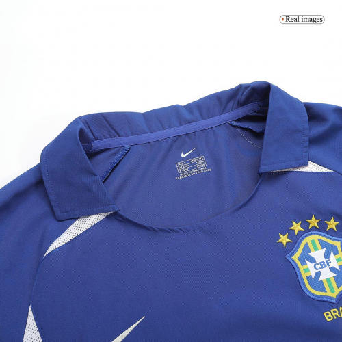 Brazil Ronaldo #9 Retro Jersey Away World Cup 2002