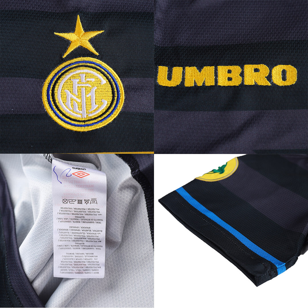 Inter Milan Ronaldo #10 Retro Jersey Europa League Away 1997-98