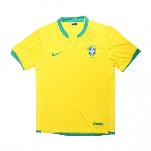 Brazil #10 Ronaldinho Retro Jersey Home World Cup 2006 – MS Soccer