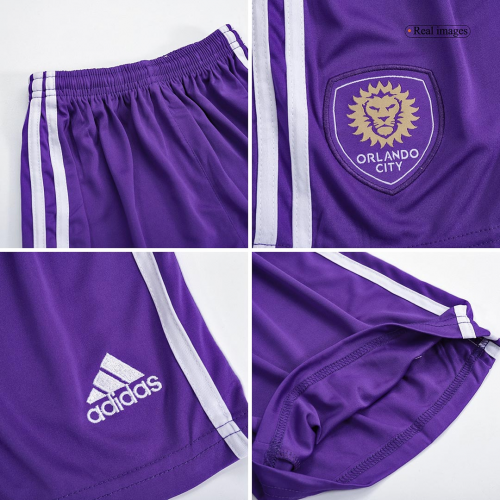 Kid's Orlando City Soccer Jersey Away Kit(Jersey+Shorts) 2022