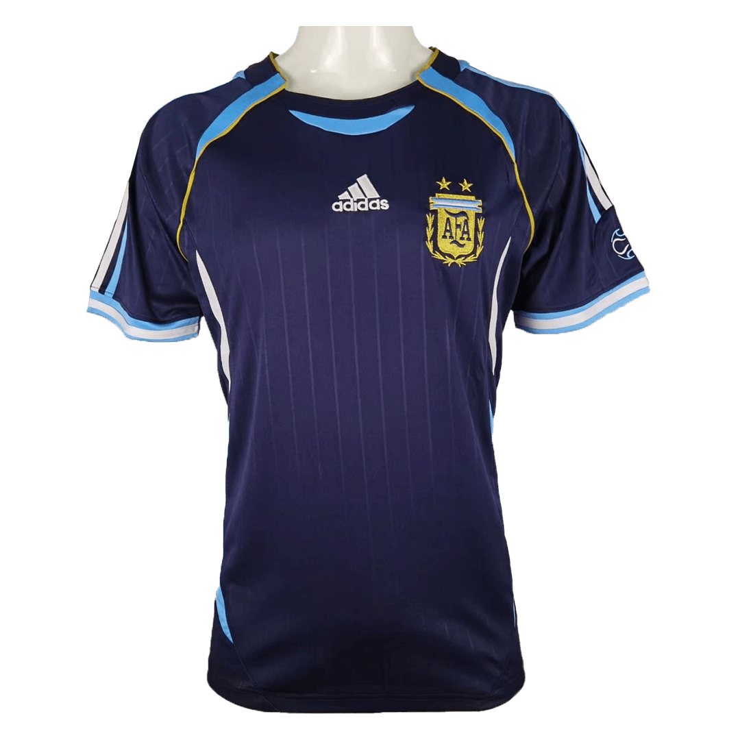 Argentina RIQUELME #10 Retro Jersey Away World Cup 2006