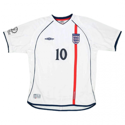 Michael Owen's retro England soccer kit