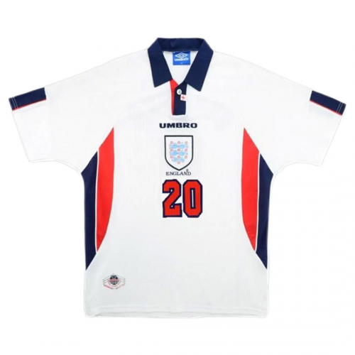 England Owen #20 Retro Jersey Home Replica World Cup 1998