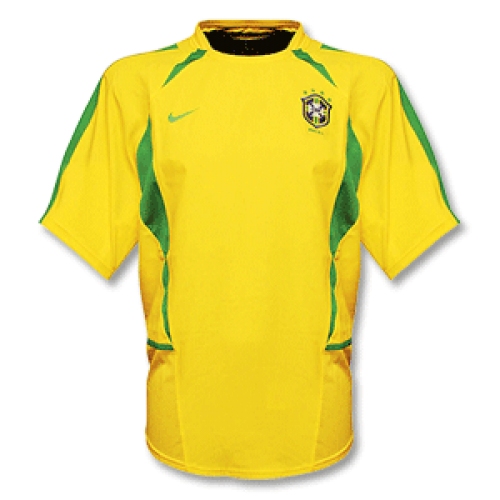Brazil CAFU #2 Retro Jersey Home World Cup 2002
