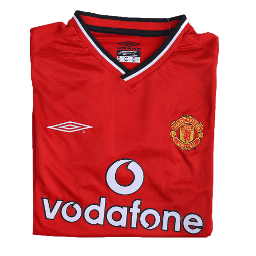 Manchester United BECKHAM #7 Retro Jersey Home 2000/02