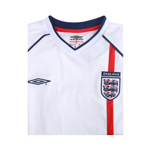 England Gerrard #4 Retro Jersey Home Replica World Cup 2002
