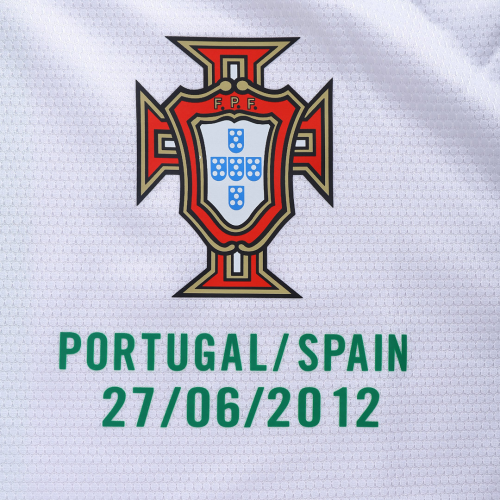 Portugal Ronaldo #7 Retro Jersey Away Euro Cup 2012