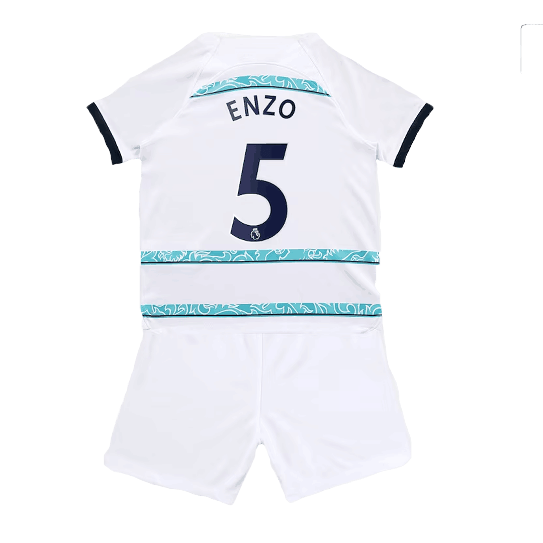 Kids Chelsea ENZO #5 Away Jersey+Short Replica 2022/23