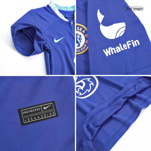 Chelsea Kids Soccer Jersey Home Kit(Jersey+Shorts) Replica 2022/23