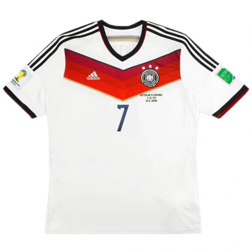 Germany SCHWEINSTEIGER #7 Retro Jersey Home World Cup 2014