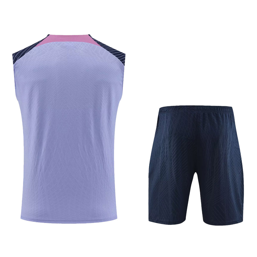 Tottenham Hotspur Sleeveless Training Kit (Top+Shorts) Purple 2023/24