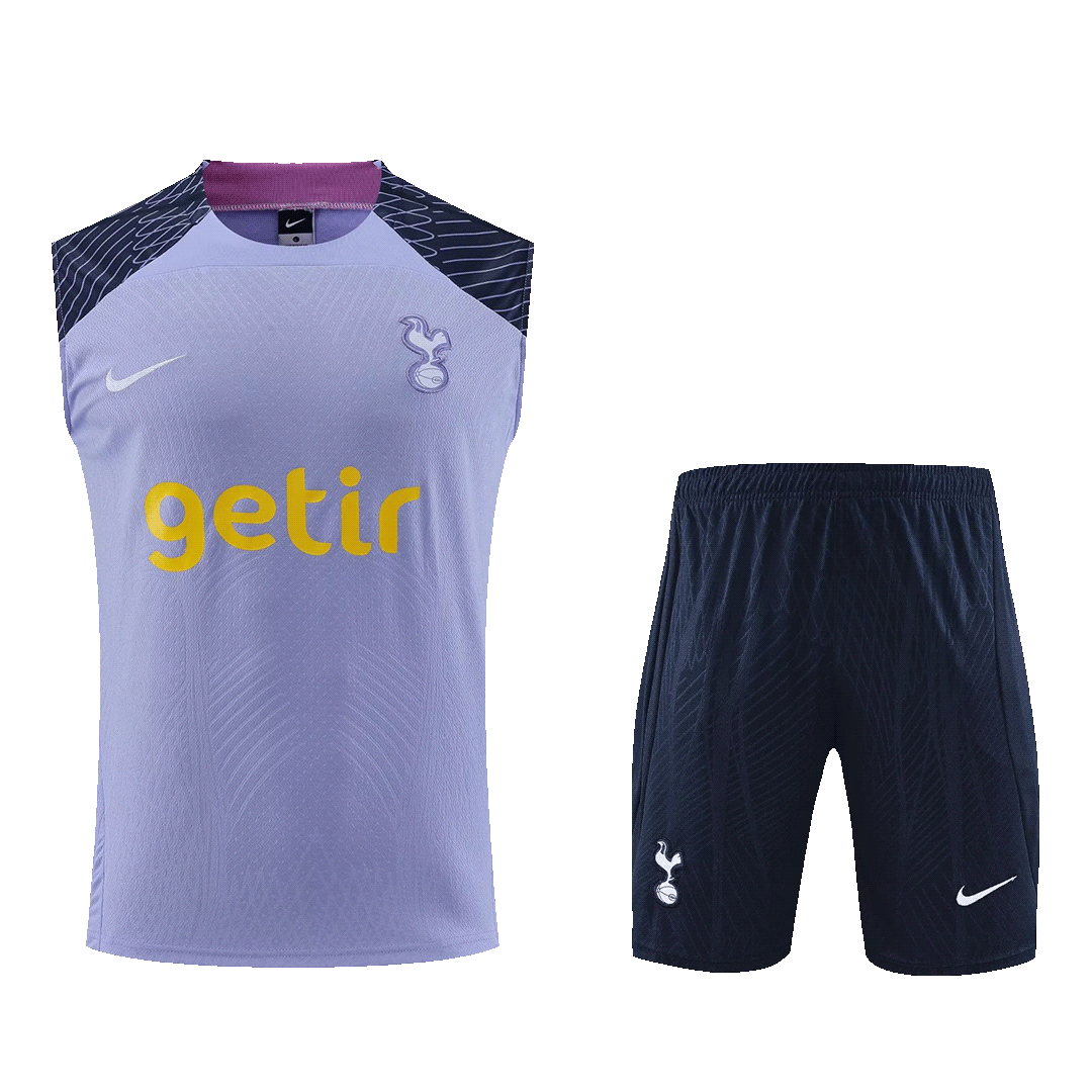 Tottenham Hotspur Sleeveless Training Kit (Top+Shorts) Purple 2023/24