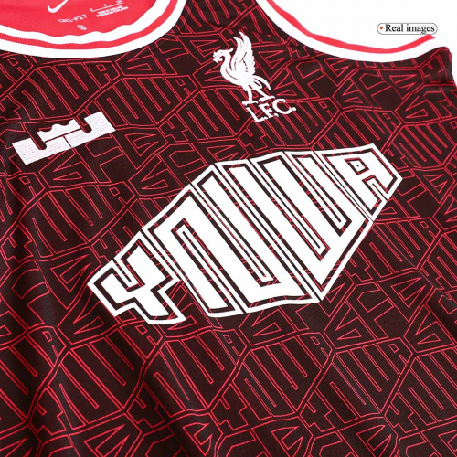 Liverpool x LeBron James Training Vest Black&Red 2022/23