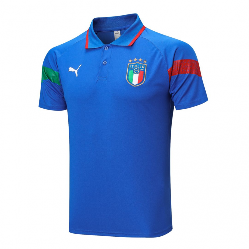 Italy Polo Shirt Blue 2022/23
