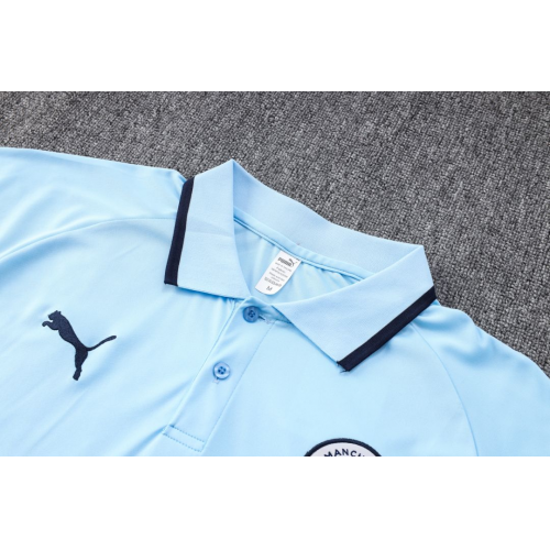 Manchester City Core Polo Shirt Blue 2022/23