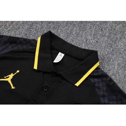 PSG x Jordan Core Polo Shirt Black 2023/24