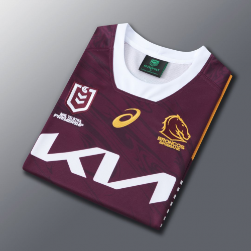 2023 Brisbane Broncos Home NRL Rugby Jersey