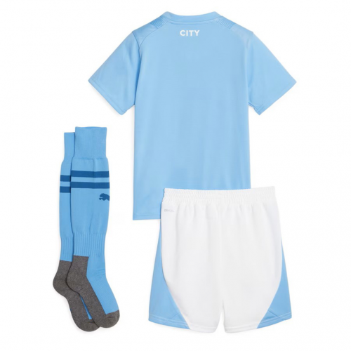 Kids Manchester City Home Kit(Jersey+Short+Socks) 2023/24