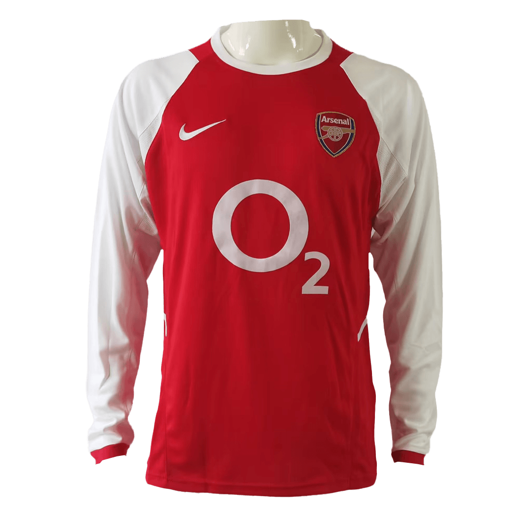 Arsenal Retro Home Long Sleeve Jersey 2002/04