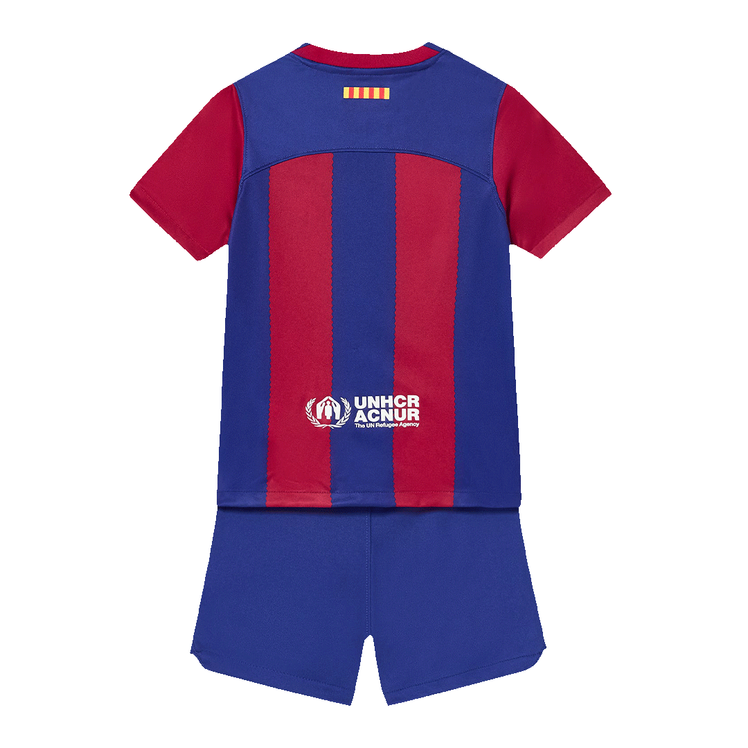 Kids Barcelona Home Whole Kit(Jersey+Shorts+Socks) 2023/24