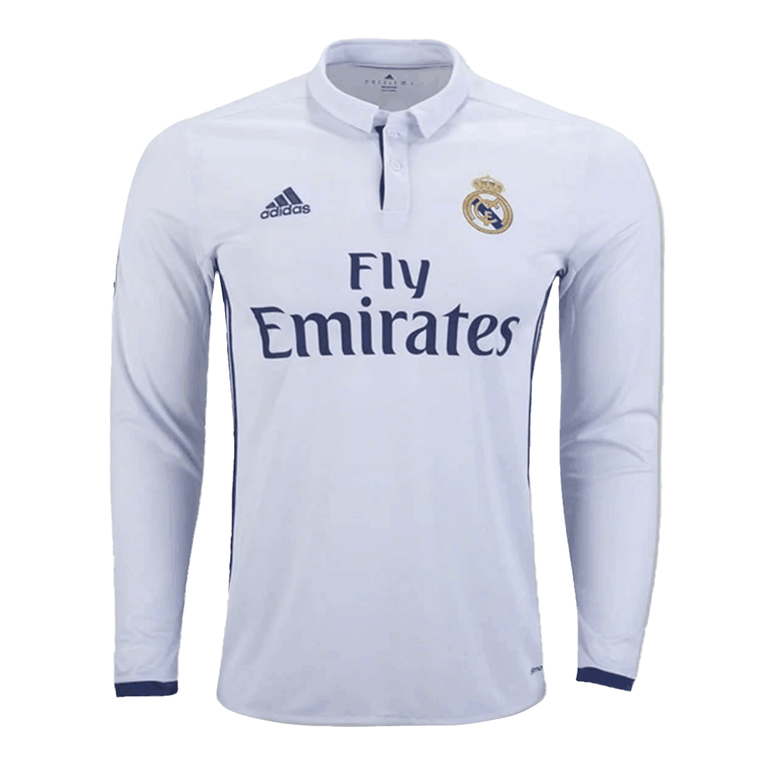 Retro Real Madrid Home Long Sleeve Jersey 2016/17