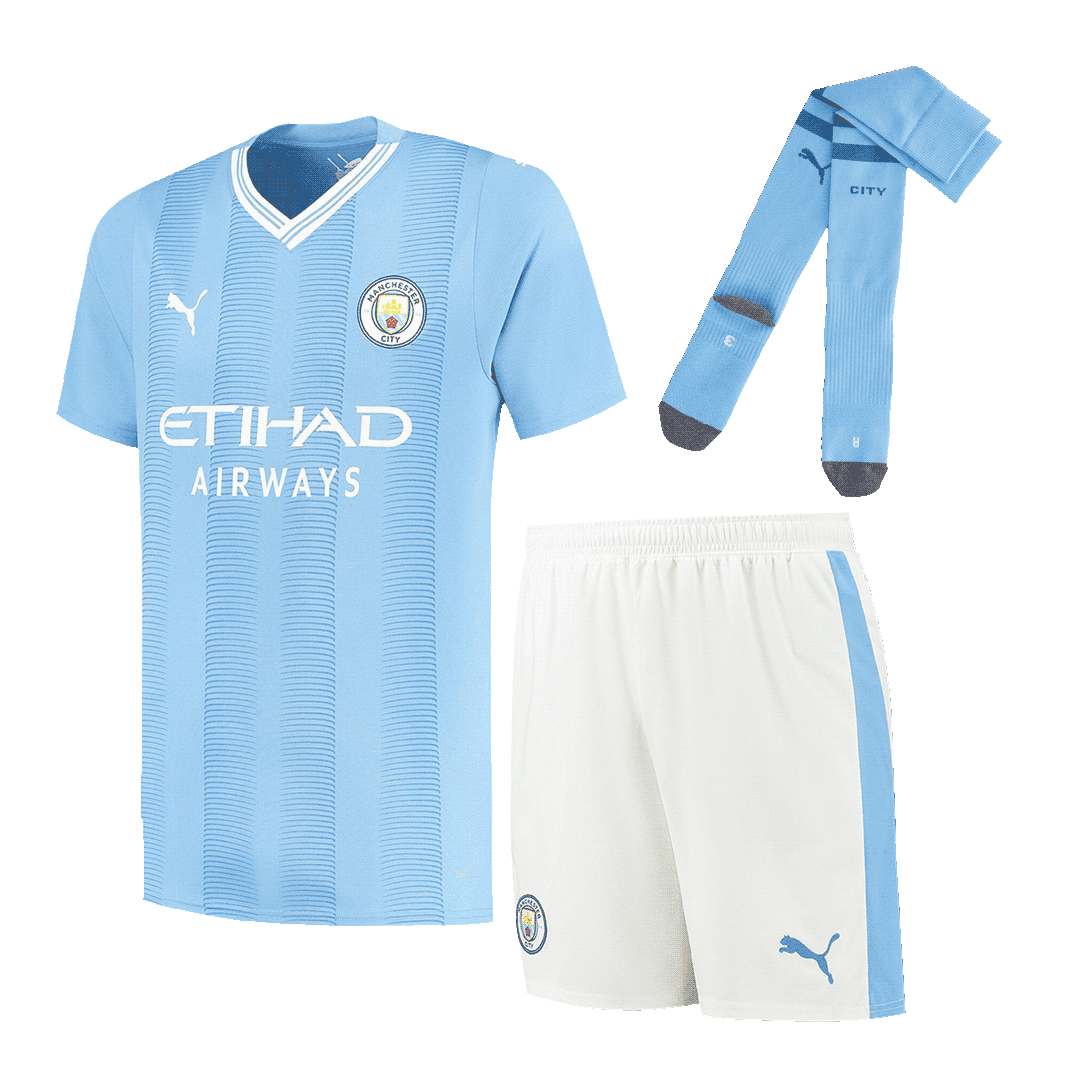 [Super Replica] Manchester City Whole Kit(Jersey+Shorts+Socks) Home 2023/24