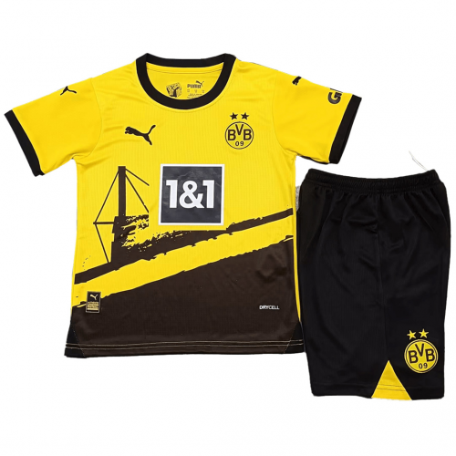 Kids Borussia Dortmund Home Jersey Kit 2023/24