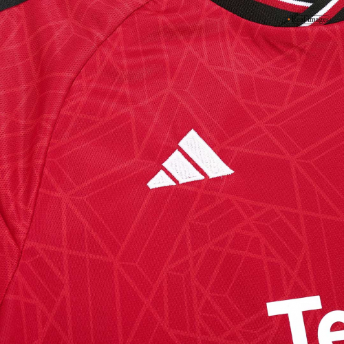 Kids Manchester United Jersey Home Kit 2023/24