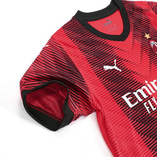 Kids AC Milan Home Jersey Kit 2023/24