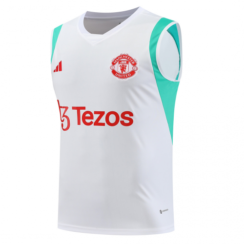 Manchester United Pre-Match Vest Jersey White 2023/24