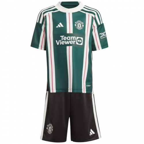 Kids Manchester United Jersey Away Kit 2023/24