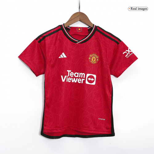 Kids Manchester United Jersey Home Kit 2023/24