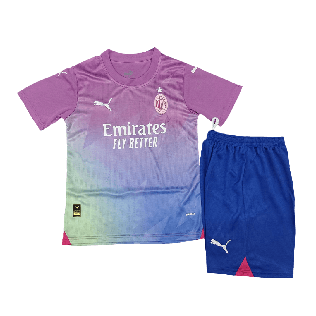 Kids AC Milan Third Kit(Jersey+Shorts) 2023/24