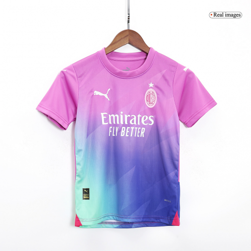 Kids AC Milan Third Kit(Jersey+Shorts) 2023/24
