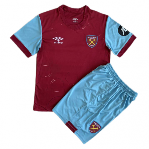 Kids West Ham United Home Kit Jersey+Short 2023/24