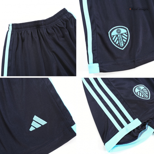 Kids Leeds United Away Kit Jersey+Shorts 2023/24