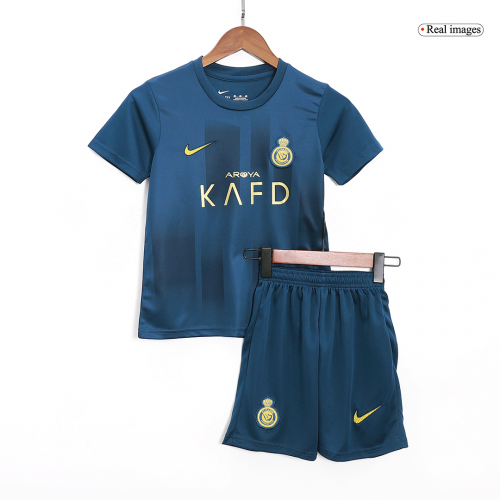 Kids Al Nassr Away Kit(Jersey+Shorts) 2023/24
