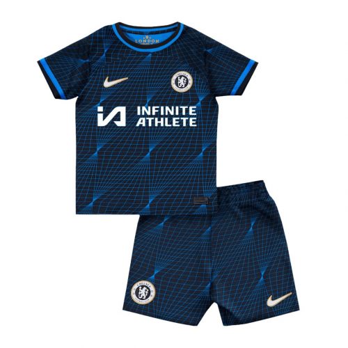 Kids Chelsea Away Kit Jersey+Short 2023/24