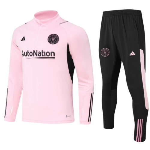 Inter Miami CF Zipper Sweatshirt Kit(Top+Pants) Pink 2023/24
