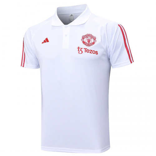 Manchester United Core Polo Shirt White 2023/24