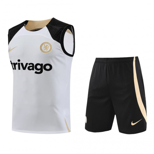Chelsea Sleeveless Training Kit (Top+Shorts) White 2023/24